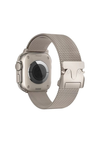 Apple Watch 42mm Uyumlu Milano Metal Kordon - Titan Gri