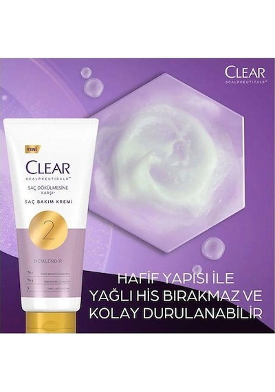 Clear Scalpceuticals Saç Dökülmesine Karşı Saç Bakım Kremi 170 ML
