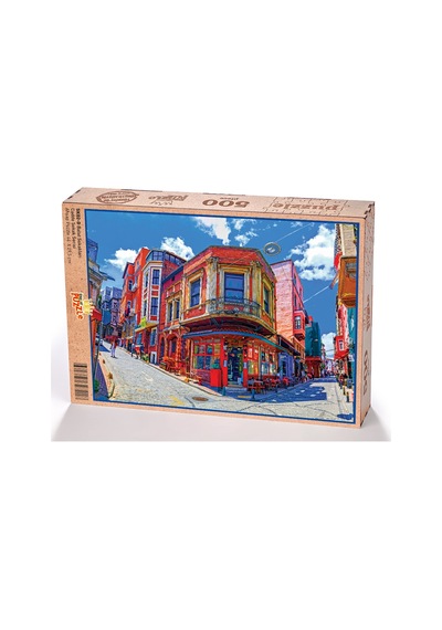 King Of Puzzle Balat Sokakları - İstanbul Ahşap Puzzle 500 Parça