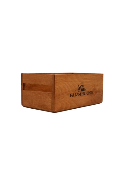 Farmhouse Ahşap Organizer 25cm X 16cm Genişlik, 9cm Yükseklik Çok