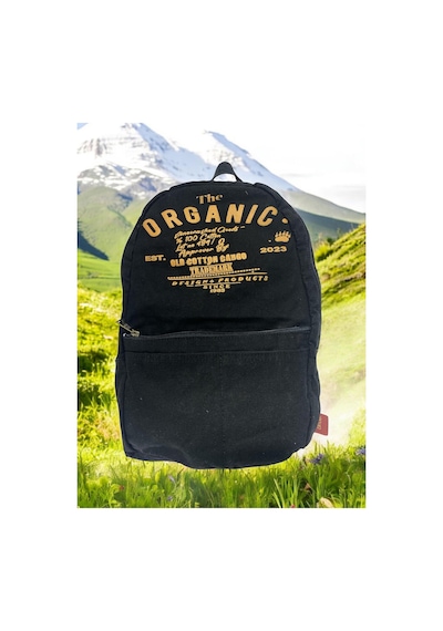 Old Cotton Cargo Kaliteli Tek Bölmeli Vintage Disayn Sırt Gezi Çantası Zermatt Bag 5122 Siyah