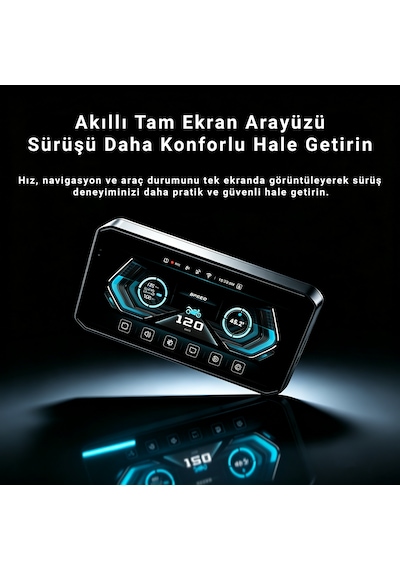 İdragon M12 6.25" Motosiklet Carplay & Android Auto Ekranı, Ön-arka 2k Kamera, Tpms Destekli, Kablosuz Bağlantı, Ip67 Su Geçirmez Diğer