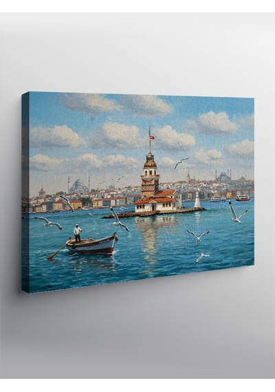 Kanvas Tablo Kız Kulesi Ve Deniz