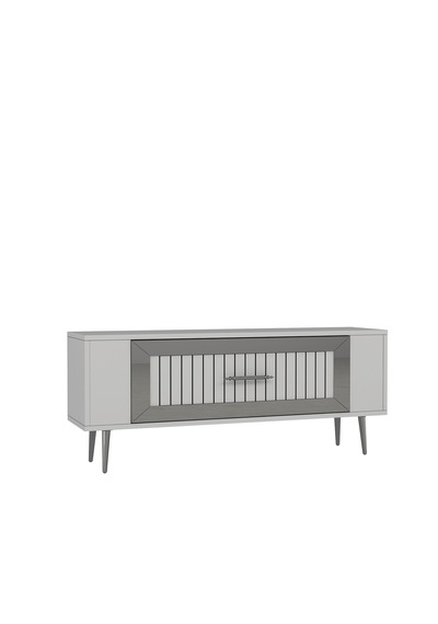 Retrolp3ct Tv Sehpası Beyaz-gümüş