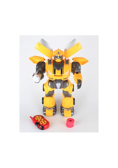 Uzaktan Kumandalı Dev Boy Optimus Prime Bumble Bee Transformer Mermi Ve Disk Atan Oyuncak Robot Bumble Bee