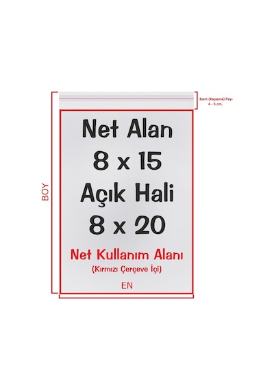 Şeffaf Bantlı Yapışkanlı Opp Jelatin Poşet 250 Adet 8 x 15 + 5 CM
