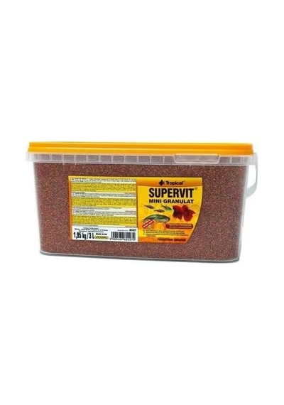 Tropıcal Supervit Mini Granulat 500 Gram Açık Balık Yemi
