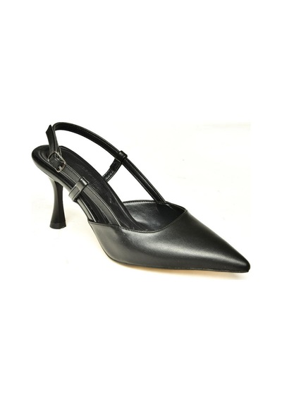 Fox Shoes U480441109 Siyah İnce Topuklu Kadın Abiye Ayakkabı Siyah