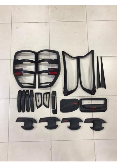 Autogp Ranger T7 Kaplama Seti Dış Siyah Full 2016+ Ranger Yazılı