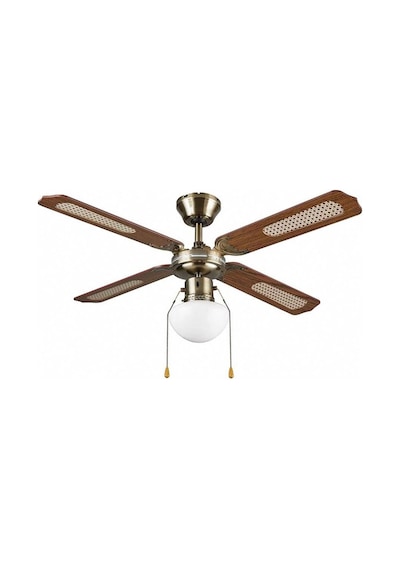 Blyss Colours Lari 4 Ahşap Kanatlı 42" Aydınlatmalı Tavan Vantilatörü