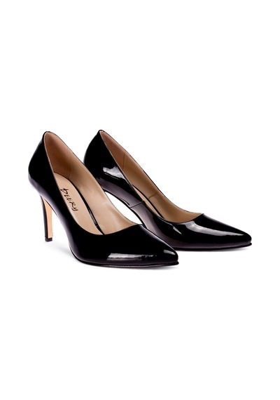 Deery Siyah Rugan Kadın Stiletto Siyah