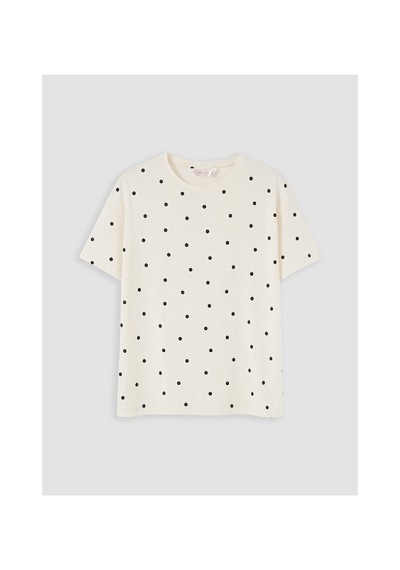 Lcw Dream Ekru Puantiyeli Kadın Pijama Takımı