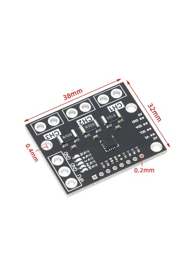 3 Kanal Ina3221 Voltaj Akım Güç Izleme Sensör Modülü 26v 100a Iıc Haberleşme Yüksek Hassasiyet