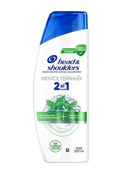 Head&shoulders Şampuan Mentol Ferahlığı 2ın1 300 Ml Beyaz