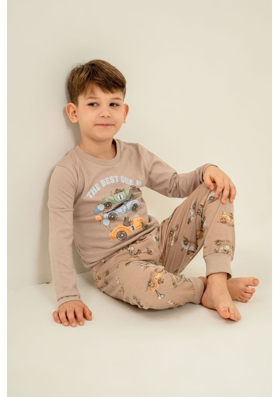 Rolypoly Erkek Çocuk The Best One Sarı Uzun Kol Pijama Takım Rp3874-c-v1 Sarı