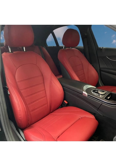 Mercedes Benz C200 Uyumlu Araca Özel Deri Oto Koltuk Kılıfı 15827