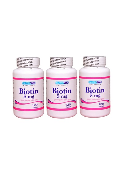 Nutrivita Nutrition Biotin 5 Mg 120 Tablet 3 Adet