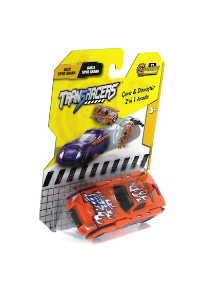Transracers Dönüşen Araçlar Spor Arabalar Alev / Kaslı Turuncu