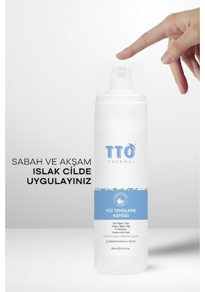 Tto Çay Ağacı Özlü Yüz Temizleme Köpüğü 200 ML