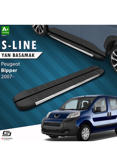 S-dizayn Peugeot Bipper S-line Krom Yan Basamak 173 Cm 2007 Üzeri