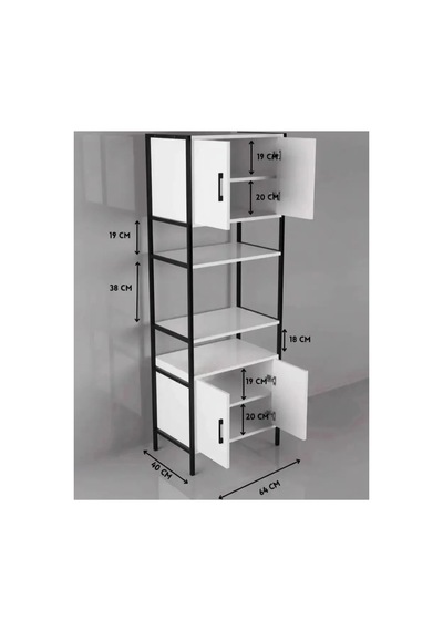 Side Metal Fırın Dolabı 180cm Beyaz Side Metal Fırın Dolabı 180cm Beyaz
