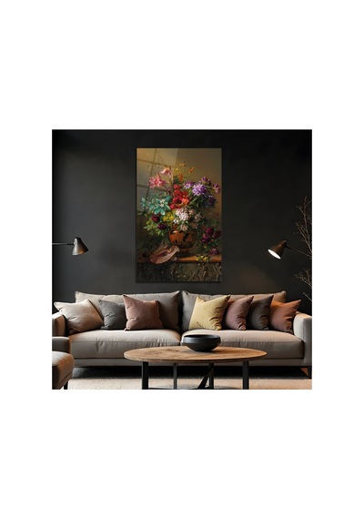 Bahar Alegorisi Cam Tablo, Ünlü Ressam Klasik Sanat Temperli Cam Duvar Tablosu, Uv Baskılı Salon Ofis Duvar Dekoru, Modern Sanatsal Dekoratif Hediyelik
