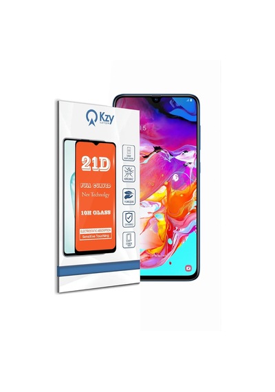 Galaxy A70 İle Uyumlu Tam Kaplayan 21d Temperli Ekran Koruyucu Cam