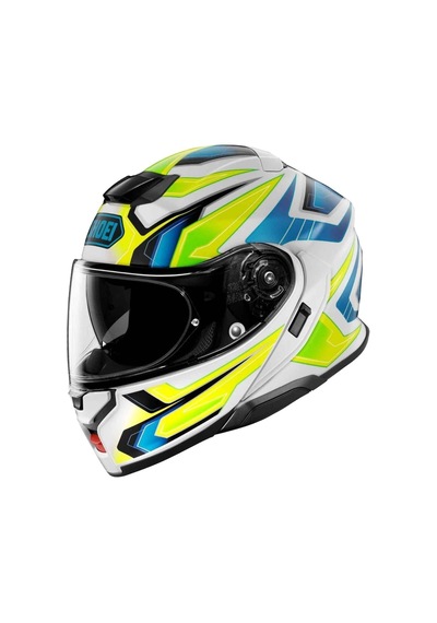 Shoei Neotech 3 Anthem Tc-3 Çene Açılır Kask Beyaz - Mavi - Sarı