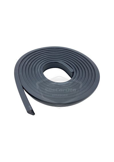 ŞüsCarOto Üniversal Elastik Çamurluk Dodik Seti Poliüretan Çamurluk Kaplaması 45 mm x 6 metre Montaj Setli Siyah (00)