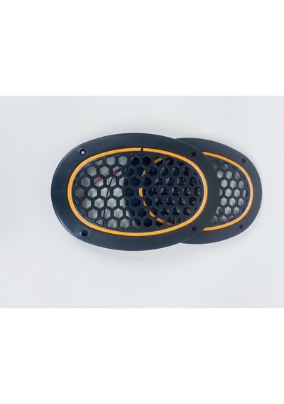 Oval Amber Neon Ledli Hoparlör Kapağı