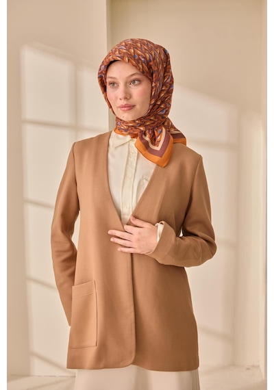 Silk Home Aura Eşarp 140006-12 Taba, Kahve, Bej, Mavi