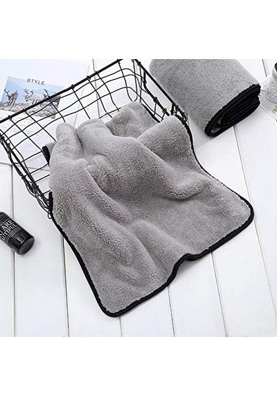 Süper Emici Oto Kurulama Bezi Araç Temizlik Havlusu Mikrofiber Temizleme Bezi Araba Yıkama Süngeri 50x70cm Gri