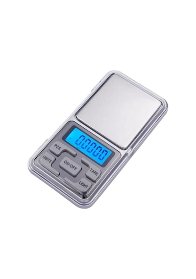 Fuji Dijital Hassas Elektronik Kuyumcu Cep Terazisi Tartı 200 Gr / 0.01 Gr Metalik Gri