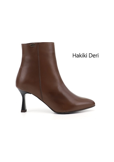 Gönderir Gönderi R Kadın Kahve Antik Fermuarlı Sivri Burun Hakiki Deri Bot Gkzb13453460