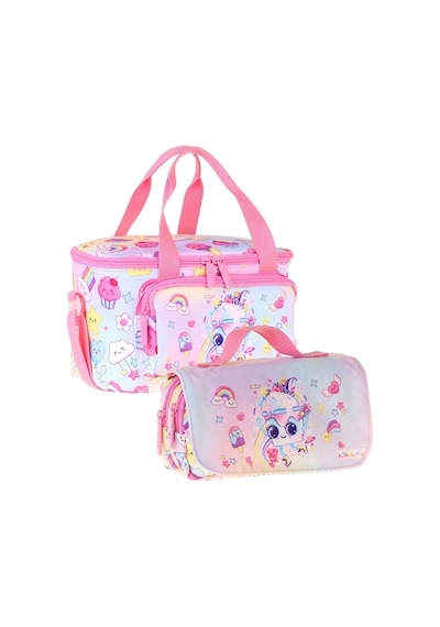 Kaukko Kids Kız Çocuk Dondurma Desenli Pembe Thermo Beslenme Çantası Ve Kalemlik Seti - Setkk-l5284 Pembe - Turkuaz Kaukko Kids Kız Çocuk Dondurma Desenli Pembe Thermo Beslenme Çantası Ve Kalemlik Seti - Setkk-l5284 Pembe - Turkuaz
