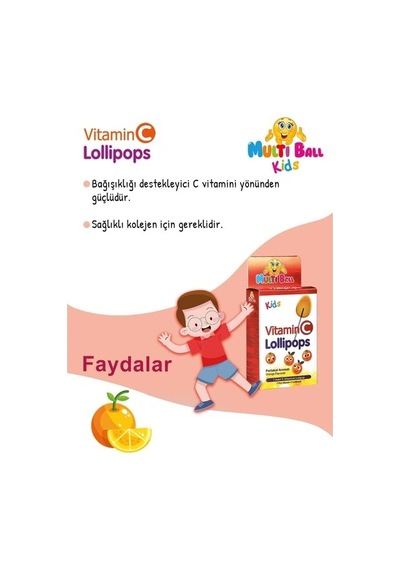 Multi Ball Kids Vıtamın C Lollıpops