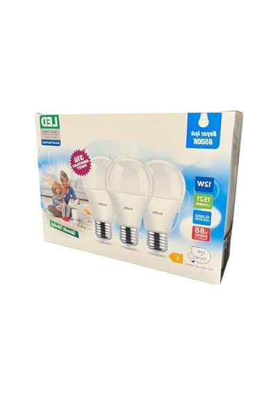 3'lü Paket 12w Led Ampul - 1521 Lümen, Beyaz Işık