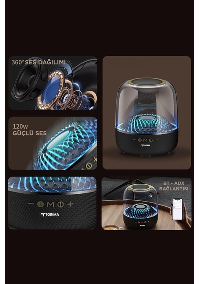 Torima D33 Taşınabilir Bluetooth Hoparlör