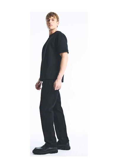 Defacto Sergio Regular Fıt Normal Bel Boru Paça Jean Pantolon E6111ax26aunm40 Siyah-nm40