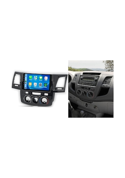 Aln Toyota Hilux 2005-2008 M/c 4gb Ram 32gb Hafıza 4 Çekirdek Carplay Android Multimedya 9"