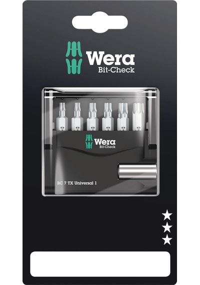 Wera Uç Çeşitleri, Bit-check 7 Tx Universal 1 Sb, 7 Parça, Wera 0