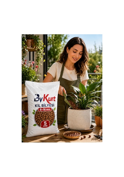 Kil Bilyesi 8-16 Mm Yıkanmış Kil Bilyesi 5 Litre 5 L
