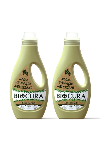 Biocura %100 Doğal Sertifikalı Bitkisel İçerikli Leke Çıkarıcı Çamaşır Deterjanı 2 x 1 L