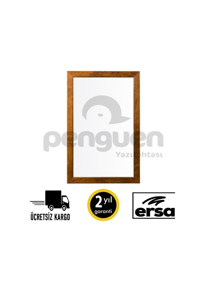Penguen Ahşap Çerçeve Dekoratif Laminat Yazı Tahtası