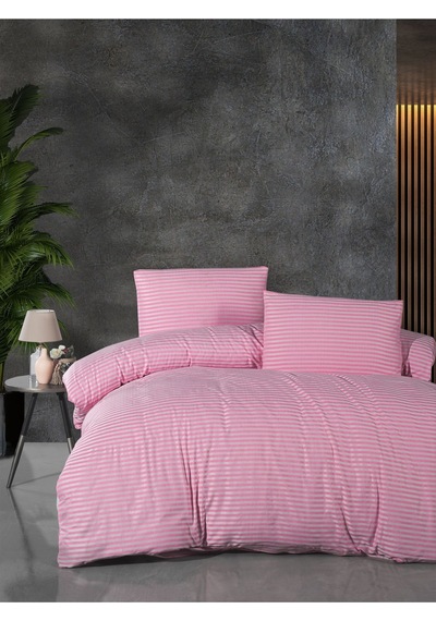 Mystory Home Çift Kişilik Nevresim Seti - Pembe Çarşafsız Pembe