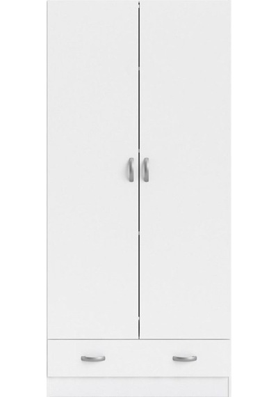 Aysu Giyinme Dolabı - Çok Amaçlı Dolap - Gardırop 80 Cm-2 Kapaklı-1 Çekmeceli