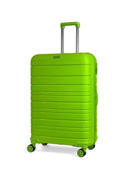 Reymond Luggage Karbon PP Seyahat Valizi Horizon Serisi Kırılmaz Bavul, Fıstık Yeşili - Büyük Boy Yeşil