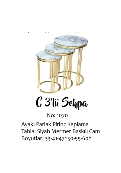 Brc C 3lü ZİGON Düz Beyaz Mermer TEMPER cam Metal transmisyon GOLD Renk Kaplama El Yapımı