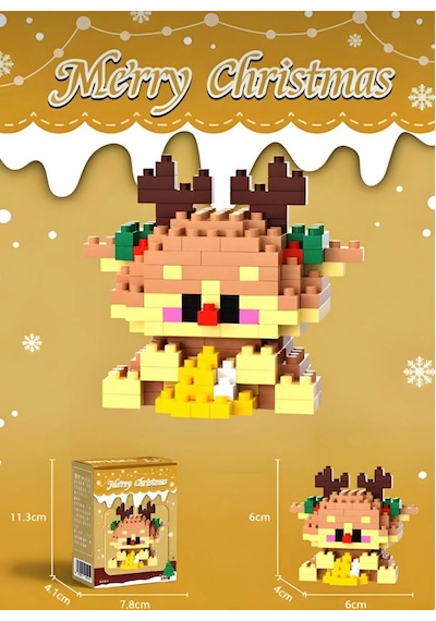 Bricks Yılbaşı Özel Seri Mini Yapı Oyuncak Geyik