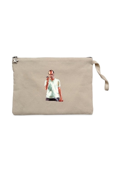 GTA Conspirator Krem Clutch Astarlı Cüzdan / El Çantası Krem